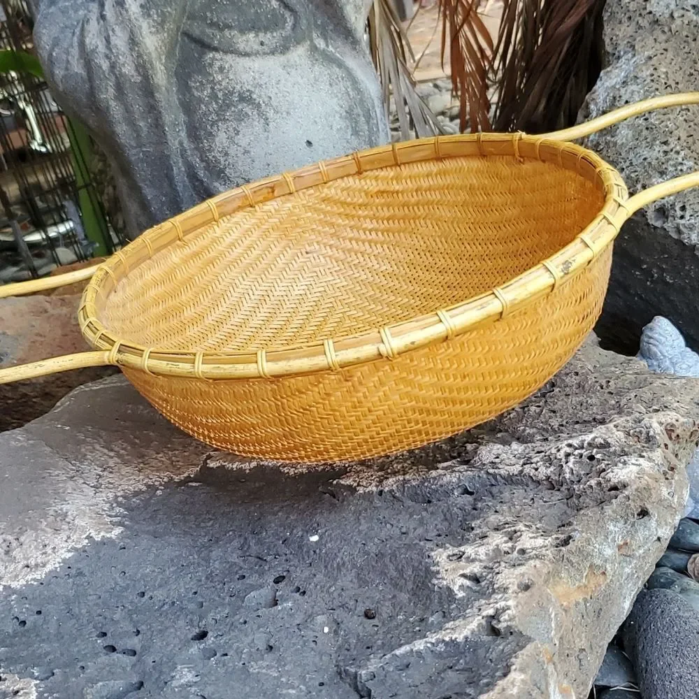 Vintage Woven Colander Basket